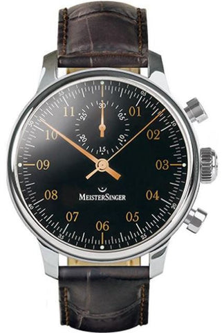 MeisterSinger Watch Singular MM402G Croco Print Black