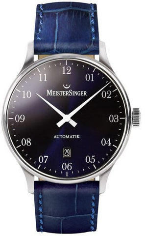 MeisterSinger Pangaea 2Z PM208 Croco Print Blue