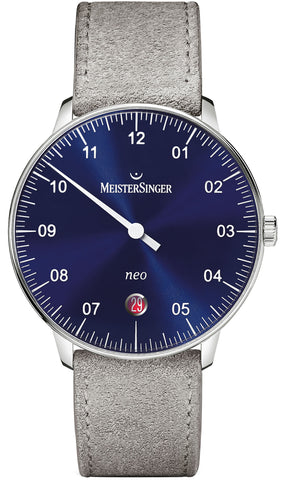 MeisterSinger Watch NEO NE908N Suede Grey