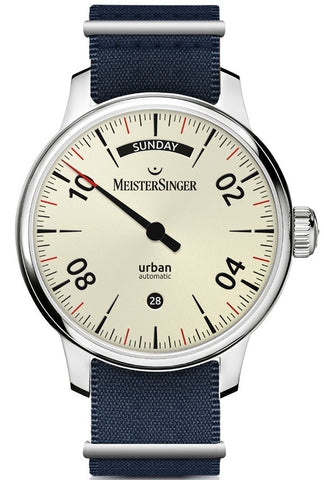 MeisterSinger Watch Urban Day Date Sand Grey URDD913