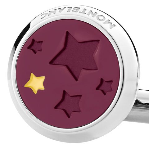 Montblanc Le Petit Prince Y3 Steel Lacquer Cufflinks 126099