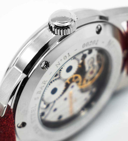 MeisterSinger N. 01 Mens Suede Dark Brown Watch