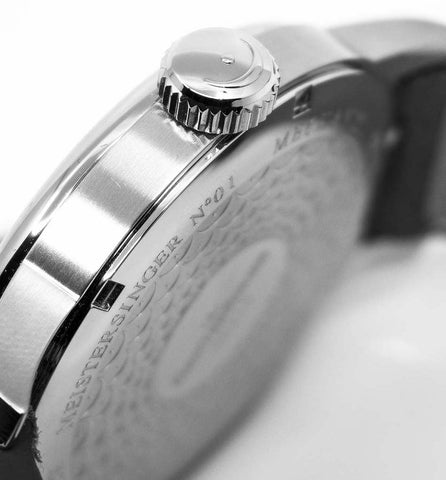 MeisterSinger N. 01 Mens Suede Grey Watch