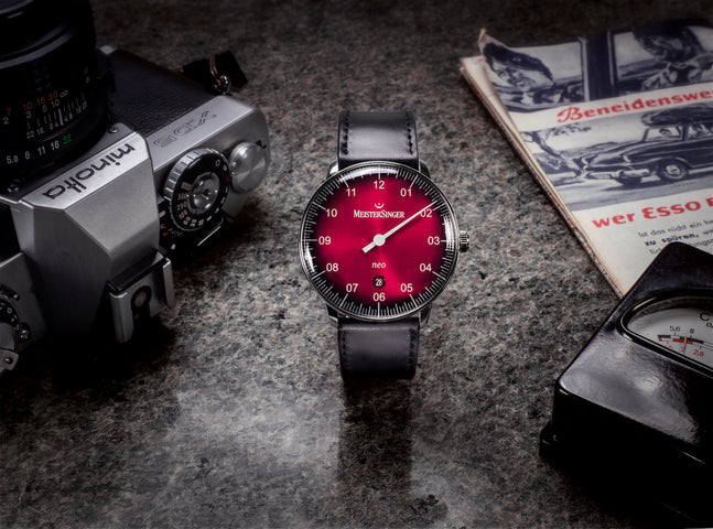 MeisterSinger Watch Neo Bordeaux Degrade