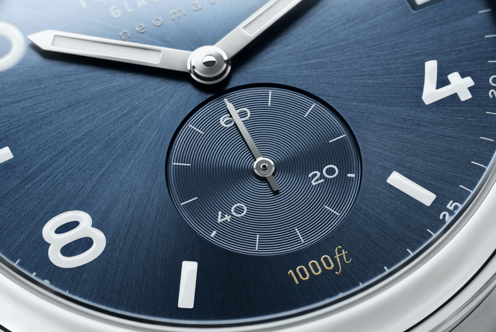 Nomos Glashutte Club Sport Neomatik 42 Date Blue Sapphire Crystal Watch