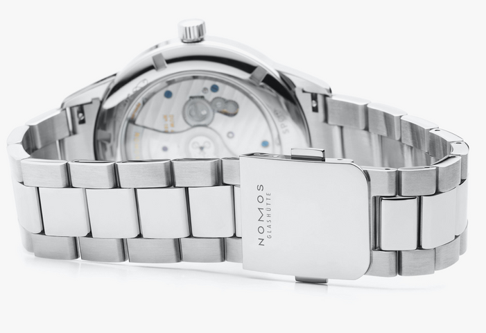 Nomos Glashutte Club Sport Neomatik 42 Date Blue Sapphire Crystal Watch