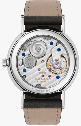Nomos Glashutte Ludwig 33 Noir Sapphire Crystal Watch