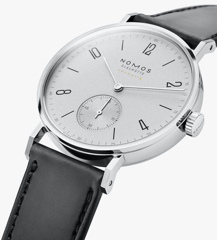Nomos Glashutte Tangente Neomatik Platinum Grey Sapphire Crystal Watch