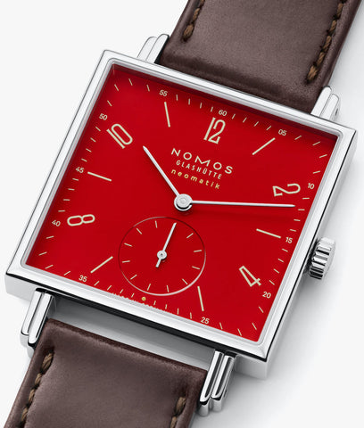 Nomos Glashutte Watch Tetra Red Neomatik 175 Years of Watchmaking Limited Edition D