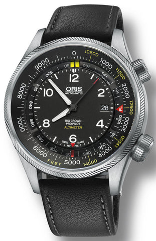 Oris Watch Big Crown ProPilot Altimeter Feet Leather 01 733 7705 4134 Leather