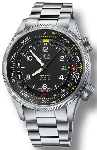 Oris Watch Big Crown ProPilot Altimeter Feet Bracelet 01 733 7705 4134 Metal Bracelet