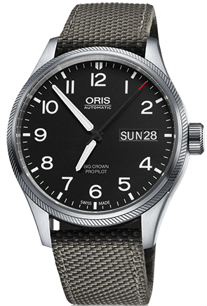 Oris Watch Big Crown ProPilot Day Date Grey Textile 01 752 7698 4164-07 5 22 17FC