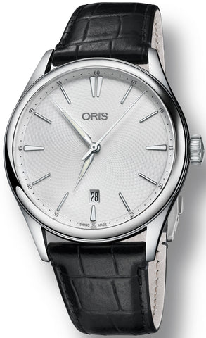 Oris Watch Artelier Date Leather 01 733 7721 4051-LS Black