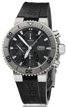 Oris Watch Aquis Titan Chronograph Rubber 01 674 7655 7253-07 4 26 34TEB