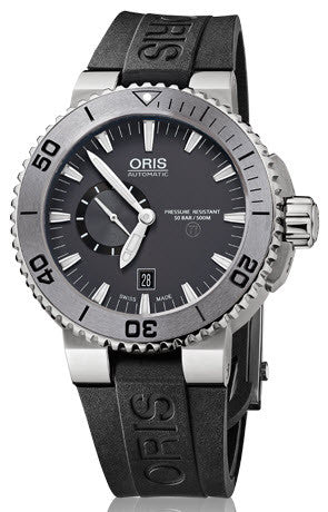 Oris Watch Aquis Titan Small Second, Date Rubber 01 743 7664 7253-07 4 26 34TEB