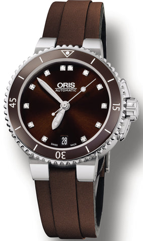 Oris Watch Aquis Date Leather 01 733 7652 4192-07 5 18 12FC