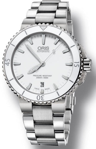 Oris Watch Aquis Date White Bracelet 01 733 7676 4156-07 8 21 10P