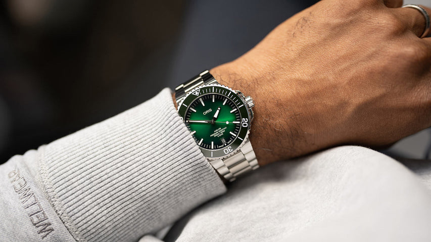 Oris Aquis Date Calibre 400 Green Bracelet