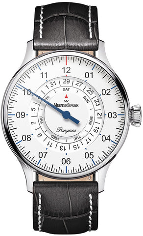 MeisterSinger Watch Pangaea Day Date PDD901 Croco Print Black