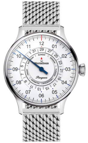 MeisterSinger Watch Pangaea Day Date Milanaise Bracelet PDD901 Milanaise Bracelet