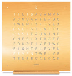 QLOCKTWO Earth 13.5 Golden Legend Table Clock T4GENGD