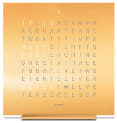 QLOCKTWO Earth 13.5 Golden Legend Table Clock T4GENGD