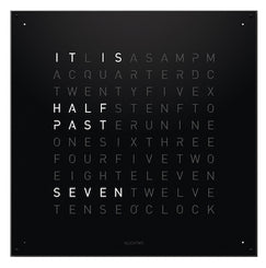 QLOCKTWO Large Black Pepper Wall Clock 90cm LG4ENBLPC