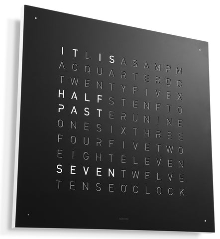 QLOCKTWO Earth 45 Black Pepper Wall Clock Watch