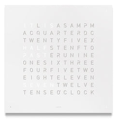QLOCKTWO Classic White Pepper Wall Clock 45cm FCENWHPC