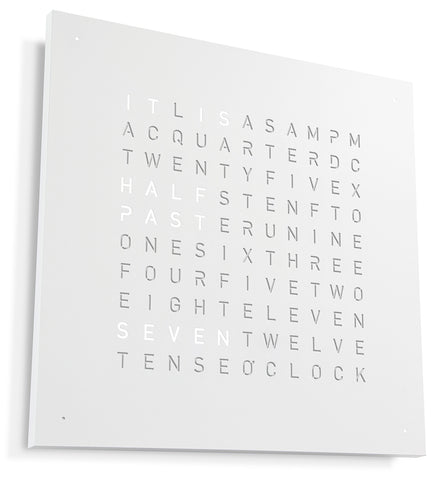 QLOCKTWO Earth 45 White Pepper Wall Clock Watch