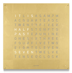 QLOCKTWO Large Creators Edition Gold Wall Clock 90cm LG4ENGD