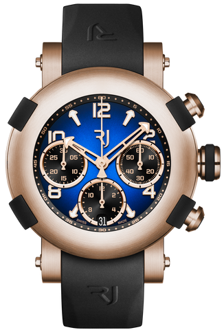 RJ Watches Arraw Chronograph 42mm Gold Blue 1M42C.OOOR.3518.RB