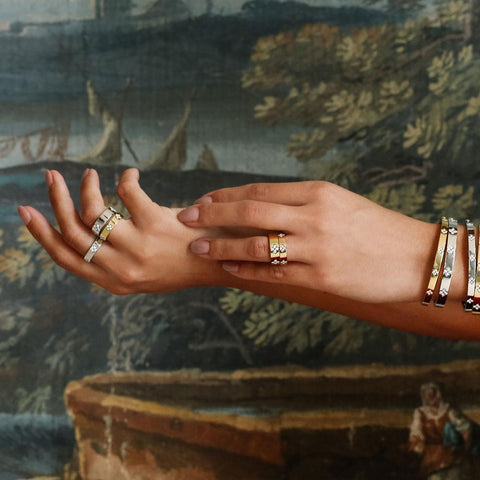 Roberto Coin Love in Verona 18ct White Gold Diamond 6mm Wide Ring ADR888RI2011 W_3