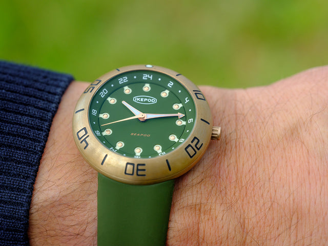 Ikepod Seapod GMT Bronze Yves Green Limited Edition Watch