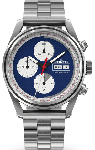 Fortis Watch Stratoliner Blue Japan Bracelet F2340010