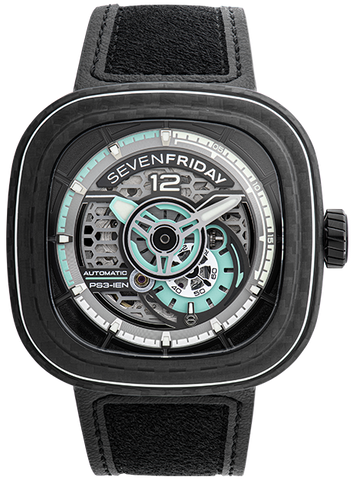 SevenFriday Watch PS3/01 Carbon Jade Limited Edition PS3/01