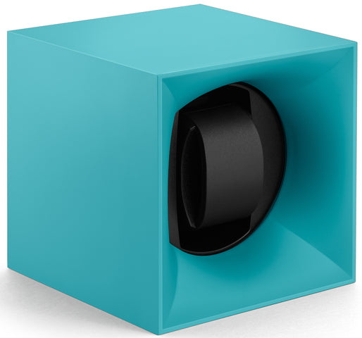 Swiss Kubik Watch Winder Single Startbox Aqua Blue SK01.STB012