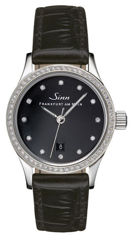 Sinn Watch 456 TW70 WG Ladies Diamond Alligator 456.030 LEATHER