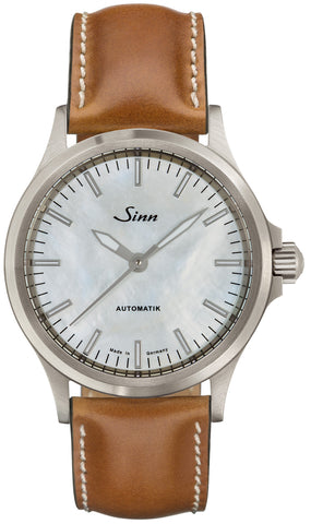Sinn Watch 556 I Mother Of Pearl W Tan Leather 556.0102 Tan Leather
