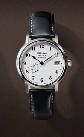 Seiko Presage Watch Enamel Dial Spring Drive Mens