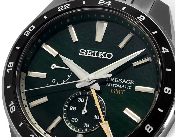 Seiko Presage Watch Sharp Edged GMT