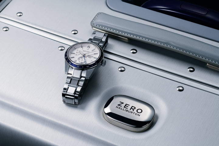 Seiko Presage Watch Sharp Edged GMT X Zero Halliburton Limited Edition