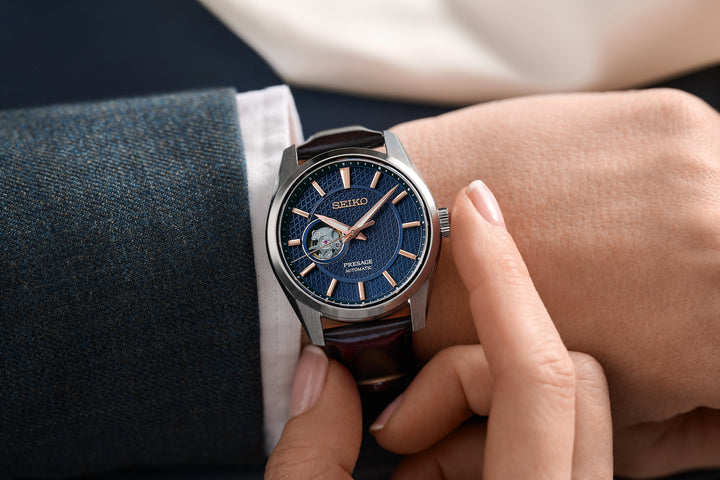 Seiko Presage Watch Sharp Edged Midnight