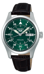 Seiko Watch 5 Sport Kelly Green Flieger Suit Style SRPJ89K1.