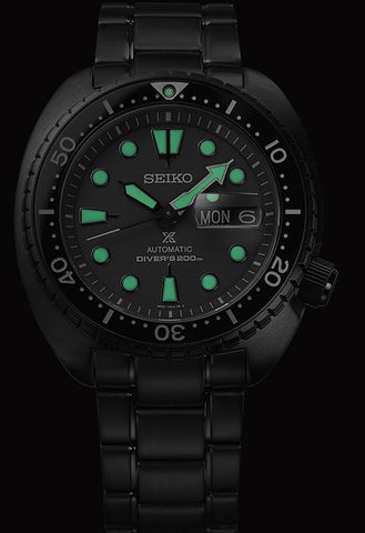 Seiko Prospex Black Series Night Vision Turtle Diver Watch