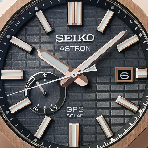 Seiko Astron GPS Solar Rose Gold Crystal Box
