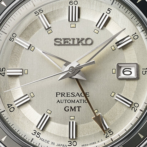 Seiko Presage Style 60s Road Trip GMT Stone Watch