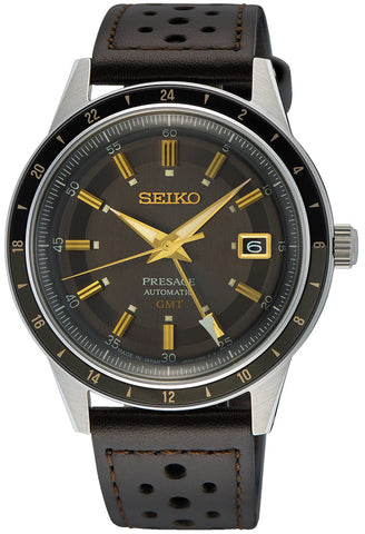 Seiko Presage Watch Fume Style 60s Road Trip GMT SSK013J1