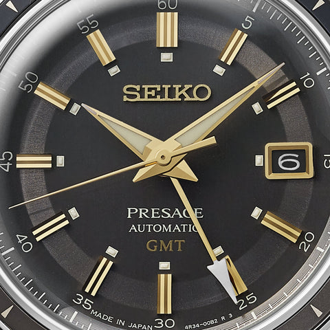 Seiko Presage Style 60s Road Trip GMT Fume Watch