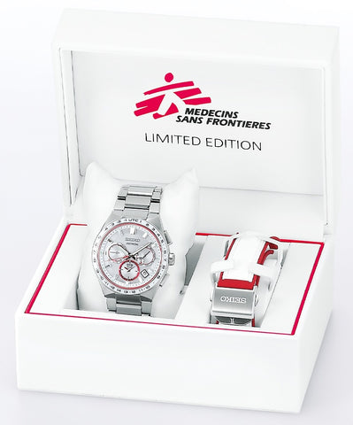 Seiko Astron Watch Medecins Sans Frontieres Solar GPS Limited Edition D